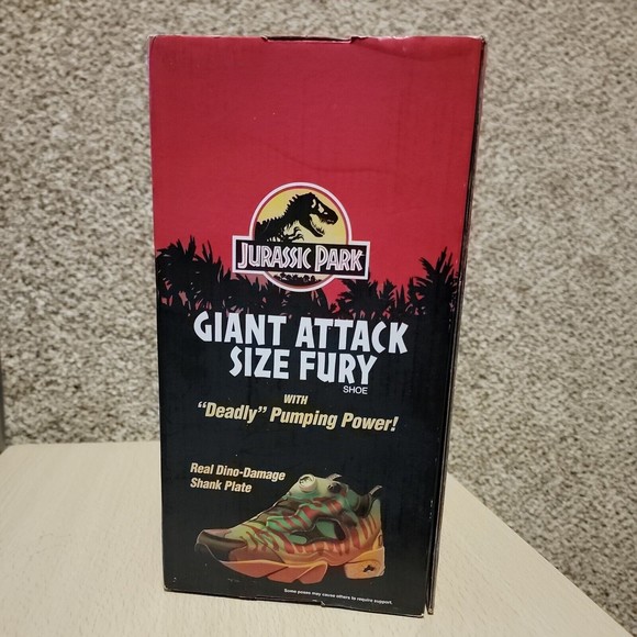 REEBOK X OG JURASSIC PARK WORLD INSTAPUMP FURY GW0212 GIANT ATTACK - Picture 5 of 16